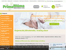 Tablet Screenshot of primamama.cz