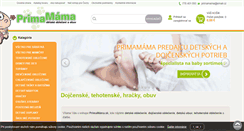 Desktop Screenshot of primamama.sk