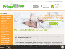 Tablet Screenshot of primamama.sk